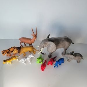Plastic Toy Wildlife Figures Zoo Animals Free Shipping